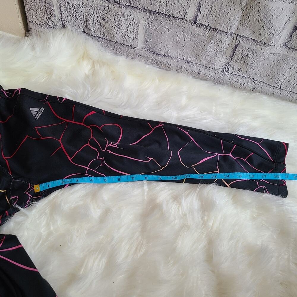 Girls Adidas Colorful Techfit Leggings SZ S - Picture 3 of 10